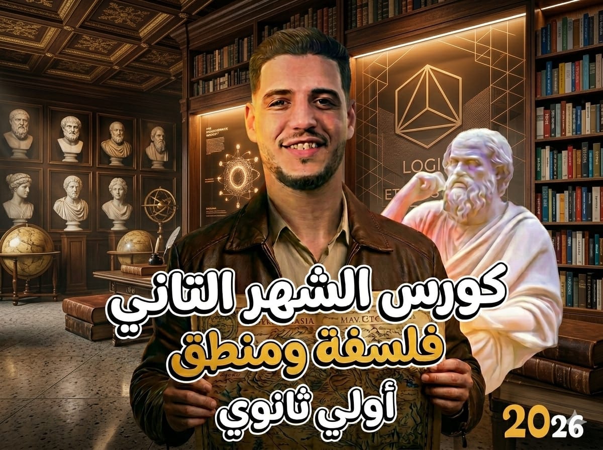 كورس الشهر التاني _فلسفة ومنطق _ أولي ثانوي